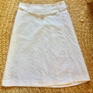 Express | eyelet A-line skirt